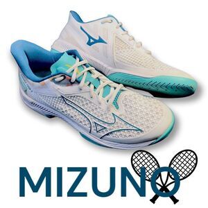 MIZUNO Tennis Shoes WAVE EXCEED TOUR 5 AC 61GA227123 White Blue US 9